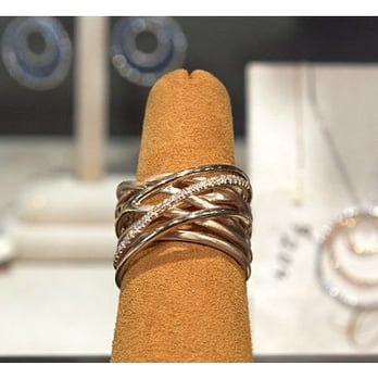Onomoli Fine Jewelry - multi-layered brushed gold ring - Jewelry Near Me - Glenview, Illinois Onomoli Fine Jewelry - multi-layered brushed gold ring - Jewelry Near Me - Glenview, Illinois