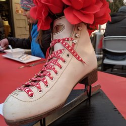 Millenium Park Skating Rink - Centerpieces for Valentine's Day skate date dinner