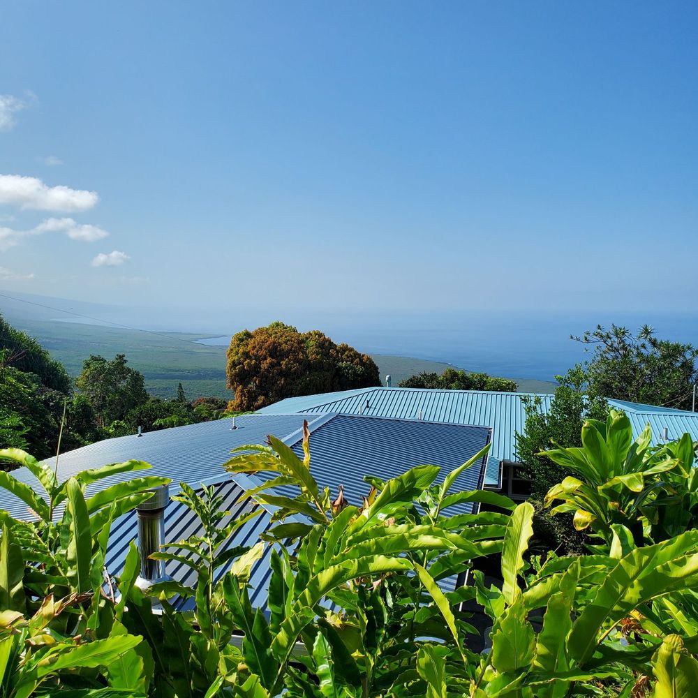 Hala Tree Coffee - View from lanai - Attraction Farms Near Me - Captain Cook, Hawaii