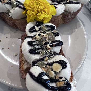 Ever After Wine - Sweet ricotta toasts w/pistachio - Wine Bars Near Me - Elk Grove, California