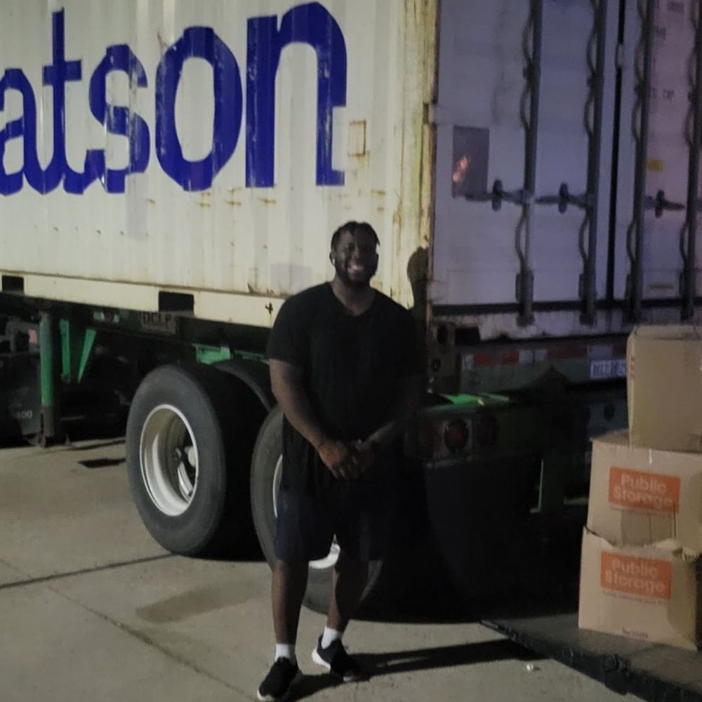 L&H Moving Company - Timothy offloading our 20' shipping container, at night, with no complaints! Outstanding service! - Movers Near Me - Austin, Texas L&H Moving Company - Timothy offloading our 20' shipping container, at night, with no complaints! Outstanding service! - Movers Near Me - Austin, Texas