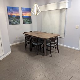 Ground floor two bedroom suite: dining area.