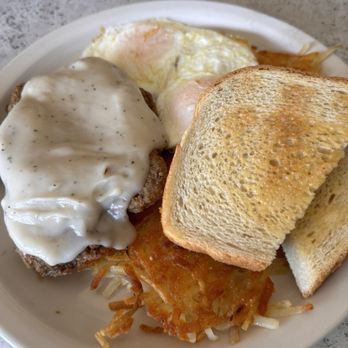 The Brothers Cafe - Country Fried Steak Gravy was quite thick - Breakfast & Brunch Near Me - Minneapolis, Minnesota The Brothers Cafe - Country Fried Steak Gravy was quite thick - Breakfast & Brunch Near Me - Minneapolis, Minnesota