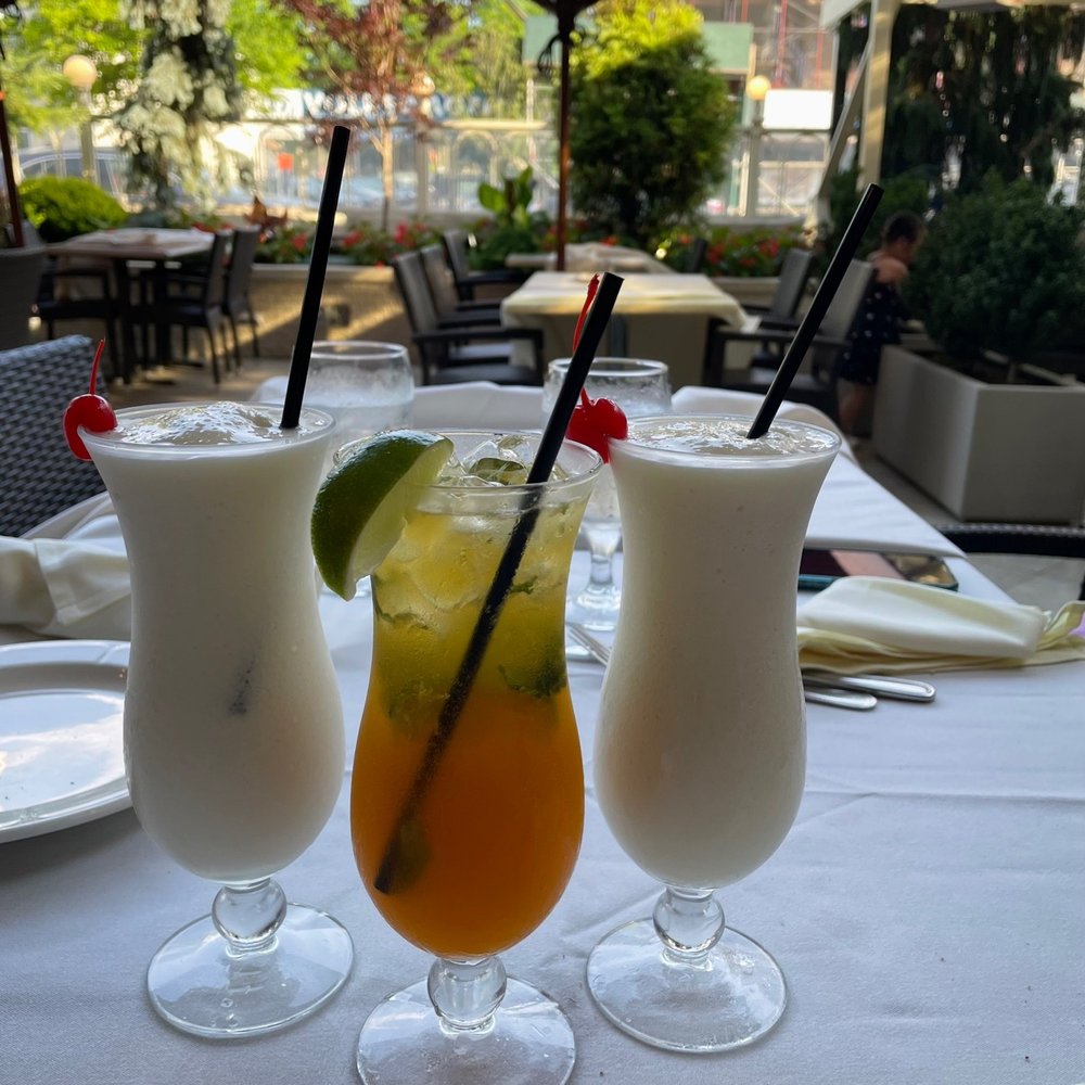Veranda Restaurant & Cafe - Virgin piña colada & mango mojito - Mediterranean Near Me - Bayside, New York Veranda Restaurant & Cafe - Virgin piña colada & mango mojito - Mediterranean Near Me - Bayside, New York