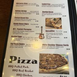 Center Street Smoke House - Menu