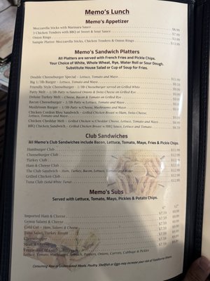 Menu photo 6 Memo's Restaurant & Catering West Springfield, MA Menu photo 6 Memo's Restaurant & Catering West Springfield, MA