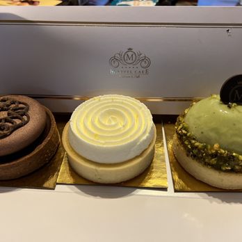 Marvel Cake - Hazelnut tart (left) Lemon tart (middle) Pistachio tart (right) - Bakeries Near Me - Campbell, California Marvel Cake - Hazelnut tart (left) Lemon tart (middle) Pistachio tart (right) - Bakeries Near Me - Campbell, California
