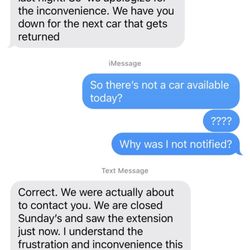 Alpha Auto Rental - They're excuse for not contacting me regarding my reservation which they have known a week in advance