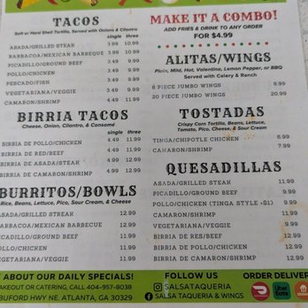 Salsa Taqueria & Wings - Halal Near Me - Atlanta, Georgia Salsa Taqueria & Wings - Halal Near Me - Atlanta, Georgia