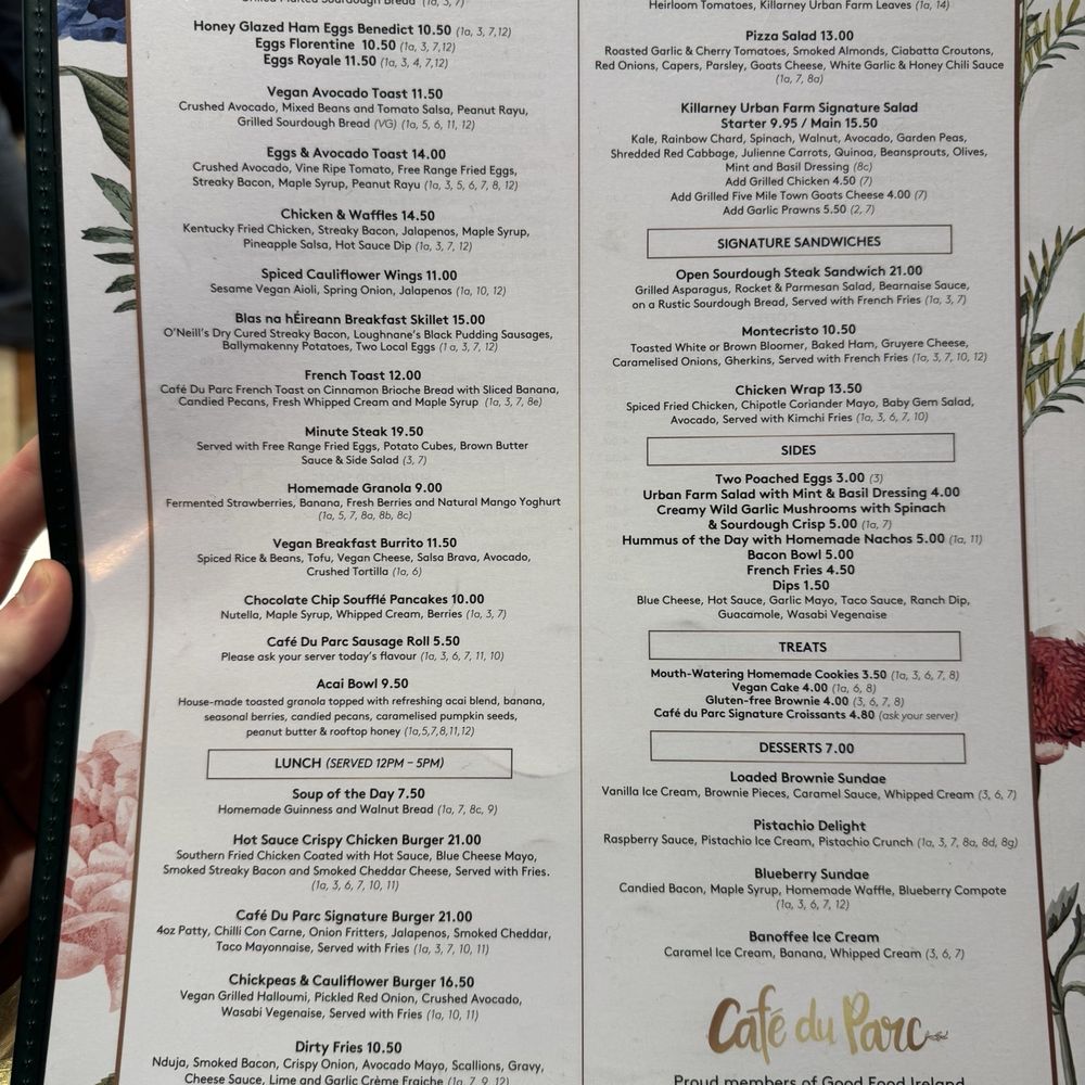 Cafe Du Parc - Cafes Near Me - Killarney, Kentucky