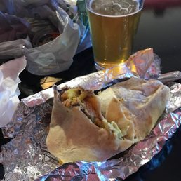 Burrito and a beer