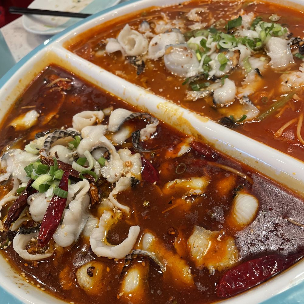 Yao Yao Restaurant - fish filets (spicy sichuan/ peppercorn + tomato) - Chinese Near Me - San Leandro, California