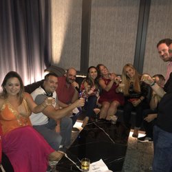 Nokku Lounge - Stuffed in a tiny room like sardines.