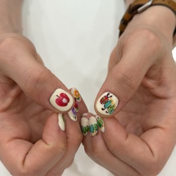 Coco Nails art - Very Hungry Caterpillar nail art - Nail Salons Near Me - New York, New York