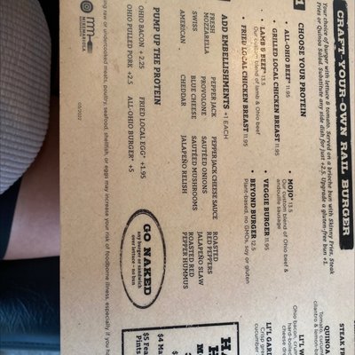 Menu photo 1 The Rail - Akron Fairlawn, OH Menu photo 1 The Rail - Akron Fairlawn, OH