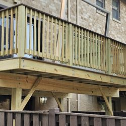 Merchant Contractors - All wooden Deck installed
