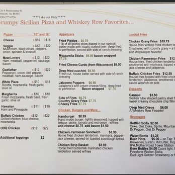 The Grumpy Sicilian - Menu - Pizza Near Me - Prescott, Arizona The Grumpy Sicilian - Menu - Pizza Near Me - Prescott, Arizona