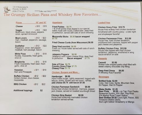 Menu photo 4 The Grumpy Sicilian Prescott, AZ