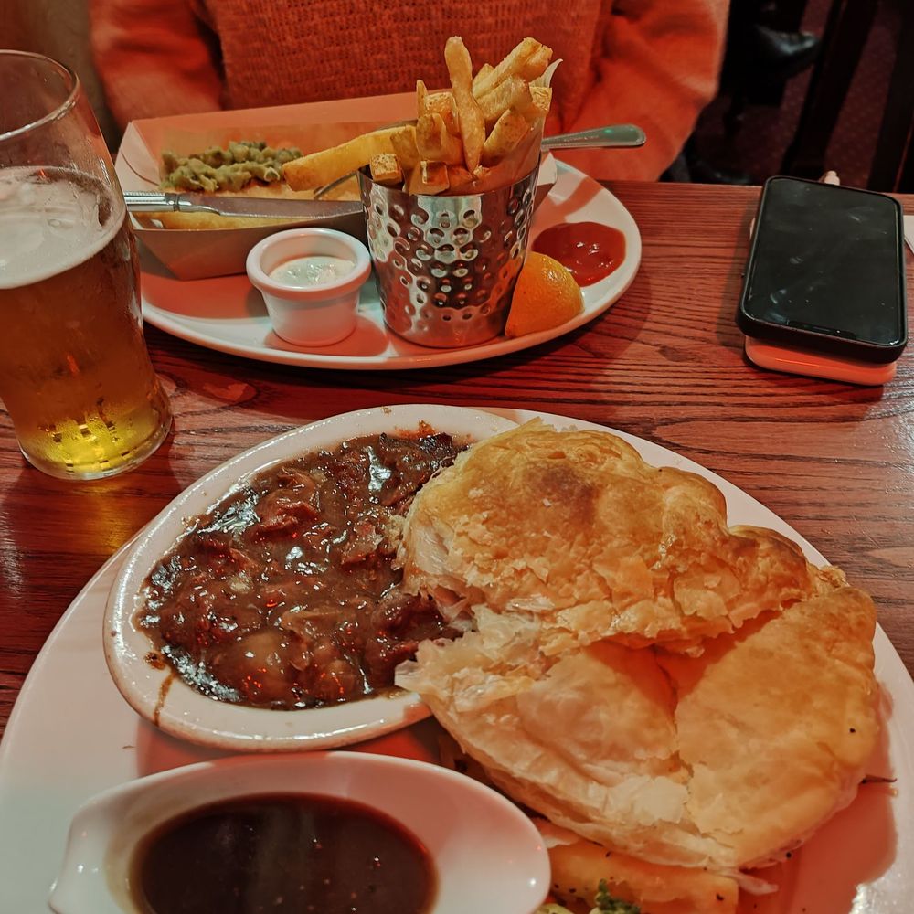 The Marquis - Beef stew with the crust moved and a little au jus on the side - Pubs Near Me - London, XGL The Marquis - Beef stew with the crust moved and a little au jus on the side - Pubs Near Me - London, XGL