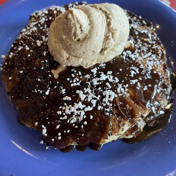 The Friendly Toast - Coffee macchiato chocolate chip pancake - Breakfast & Brunch Near Me - Dedham, Massachusetts