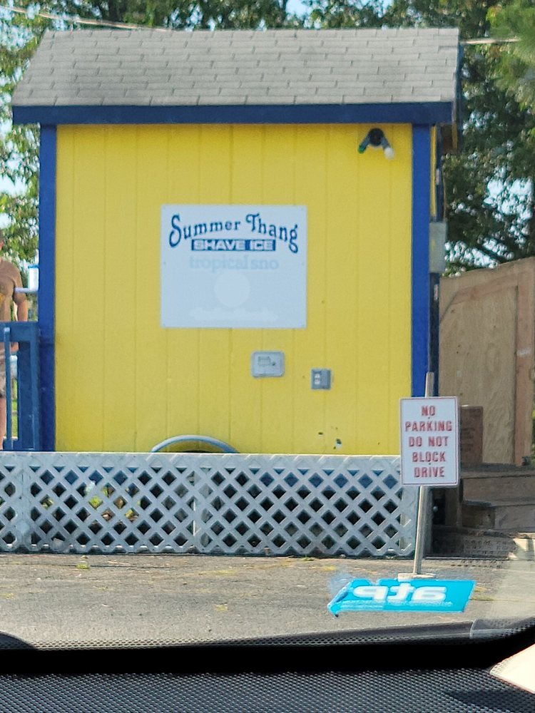 Summer Thang Tropical Sno Shave Ice Logo