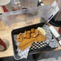 1 Catfish Fillet and 4 Shrimp 1 Catfish Fillet and 4 Shrimp