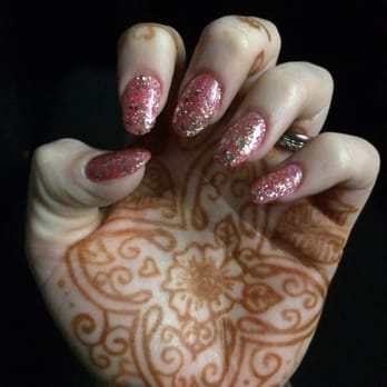 Silk-Tek Nail Care - Pink and gold glitter gel by Diane - Nail Salons Near Me - Fremont, California Silk-Tek Nail Care - Pink and gold glitter gel by Diane - Nail Salons Near Me - Fremont, California