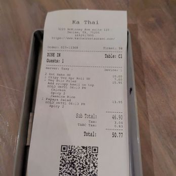 Ka Thai - Prices are in line with what you recieve - Thai Near Me - Dallas, Texas Ka Thai - Prices are in line with what you recieve - Thai Near Me - Dallas, Texas