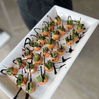 Jimmy Lyn's Events and Catering - Melon bites - passed appetizer - Caterers Near Me - Spring Branch , Texas Jimmy Lyn's Events and Catering - Melon bites - passed appetizer - Caterers Near Me - Spring Branch , Texas