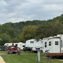 Upper Iowa Resort & Rental - What a backdrop! The bluffs of the driftless region.