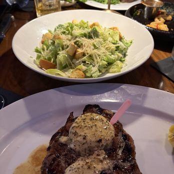 Paparazzi Chophouse - Ribeye and Caesar salad - Steakhouses Near Me - Dallas, Texas Paparazzi Chophouse - Ribeye and Caesar salad - Steakhouses Near Me - Dallas, Texas