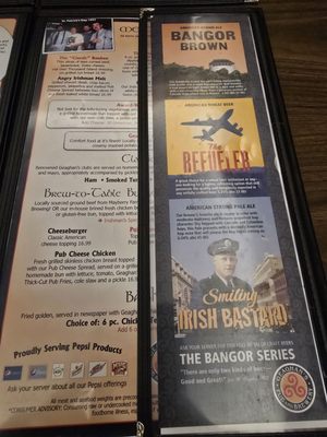 Menu photo 2 Geaghan's Pub Bangor, ME Menu photo 2 Geaghan's Pub Bangor, ME