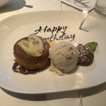 Eddie V's Prime Seafood - Bananas Foster Warm Butter Cake! - Seafood Near Me - Orlando, Florida