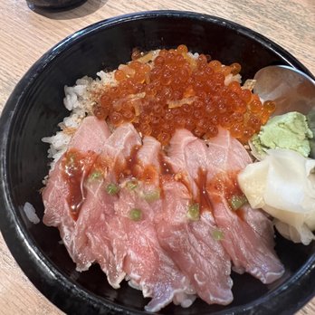 Shoshaku - toro don with salmon roe. - Sushi Bars Near Me - Great Neck, New York