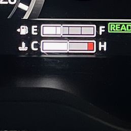 Just over 1/4 tank...