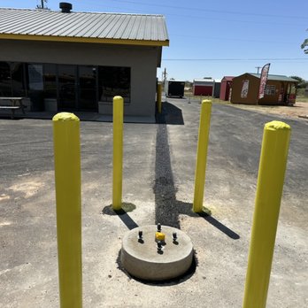 Triple M Concrete - Drive-through menu base and Baller pipes - Masonry/Concrete Near Me - Midland, Texas