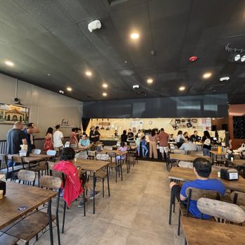 Bai Cebu Lechon - The inside of Bai Cebu Lechon in Roseville. Plenty of seating and a space for live music and DJ off to the side - Filipino Near Me - Roseville, California