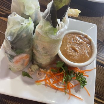 Suchada’s Thai - Spring rolls with peanut sauce - Thai Near Me - Moscow, Idaho Suchada’s Thai - Spring rolls with peanut sauce - Thai Near Me - Moscow, Idaho
