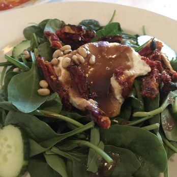 Cafe Grazie - Spinach and goat sheesh salad - perfect. - Italian Near Me - Santa Fe, New Mexico
