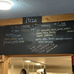 Blue Line Market - Pizza menu