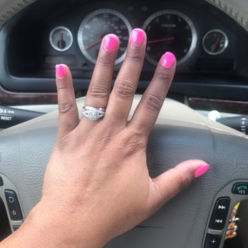 Lee Nails - Love my nails gel #558 something new I tried & im in love it's a Barbie pink if you're into that color! - Nail Technicians Near Me - Streamwood, Illinois