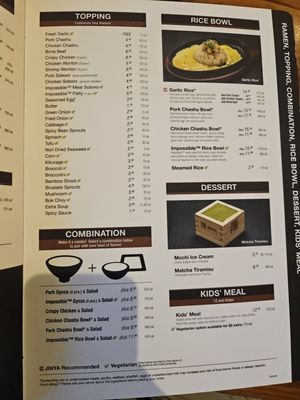 Menu photo 5 JINYA Ramen Bar - Eastvale Eastvale, CA