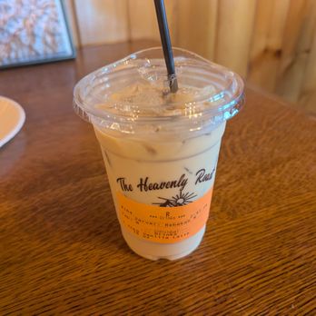 The Heavenly Roast - Iced latte, look at the cute cup! - Coffee & Tea Near Me - Sevierville, Tennessee