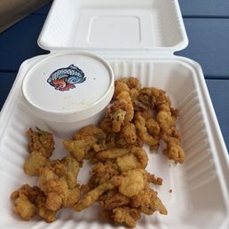 $35 mkt price whole belly fried clam box  w/ mashed potatoes