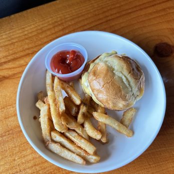 Gold Rush Bistro - Kids burger and fries - Seafood Near Me - Seward, Alaska Gold Rush Bistro - Kids burger and fries - Seafood Near Me - Seward, Alaska