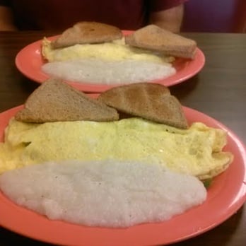 Shirley's Diner - Veggie omelet and ham and cheese omelet, grits and toast. - Diners Near Me - Leland, North Carolina Shirley's Diner - Veggie omelet and ham and cheese omelet, grits and toast. - Diners Near Me - Leland, North Carolina
