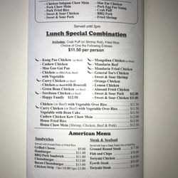 Chen's Family Dish - This is how the menu will most likely appear once you've browsed your way to the back page. Good things come to those who wait.