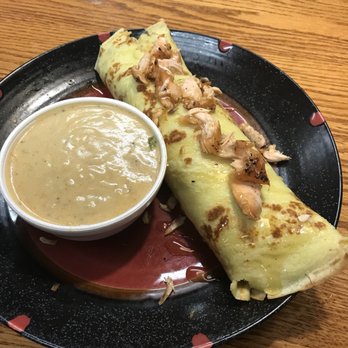 MayMoes - Seafood crepe and lobster bisque. Huge chunks of lobster in the bisque. Crepe was full of salmon, crab, and a ton of meaty fish. Amazing!!! - Cajun/Creole Near Me - Logan, Utah MayMoes - Seafood crepe and lobster bisque. Huge chunks of lobster in the bisque. Crepe was full of salmon, crab, and a ton of meaty fish. Amazing!!! - Cajun/Creole Near Me - Logan, Utah