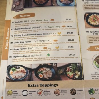 Ninja Ramen - Ramen menu - Ramen Near Me - Arlington, Texas Ninja Ramen - Ramen menu - Ramen Near Me - Arlington, Texas