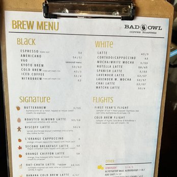 Bad Owl Coffee - Coffee & Tea Near Me - Henderson, Nevada